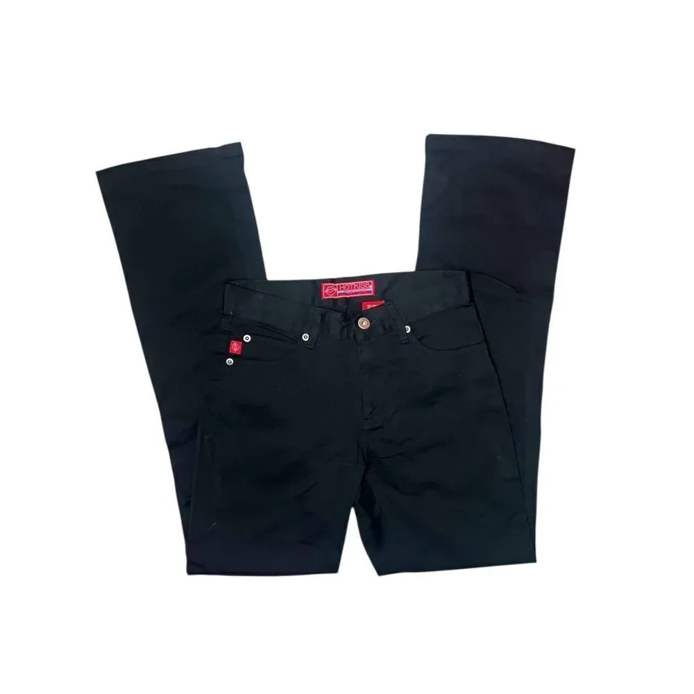 Vintage Hot‎ Kiss Women’s 1 Black Flare Jeans Low Rise Y2K